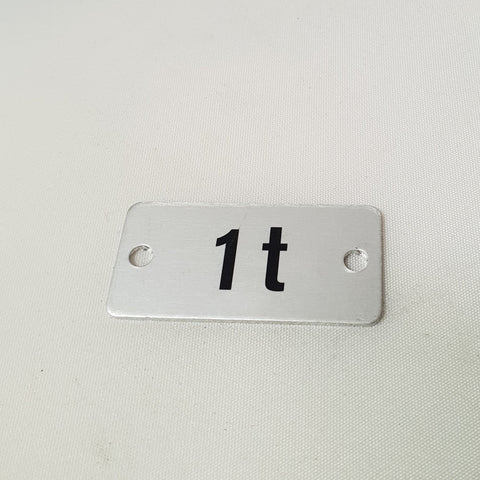Traglastschild 1t 18x37mm