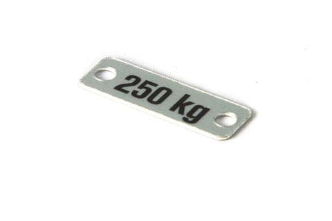 Traglastschild 250kg 9x26mm